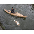 3.44mtrs plástico de madera de grano único sentarse en Kayak Touring